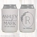 Personalized Wedding Can Cooler | Customized Wedding Favors | Beverage Insulators, Beer Huggers, Huggies, Wedding Shower, Rehearsal | LWR107 