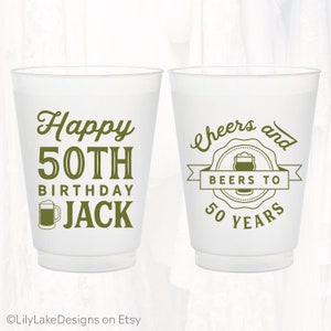 Cheers To 60 Years Frosted Cups