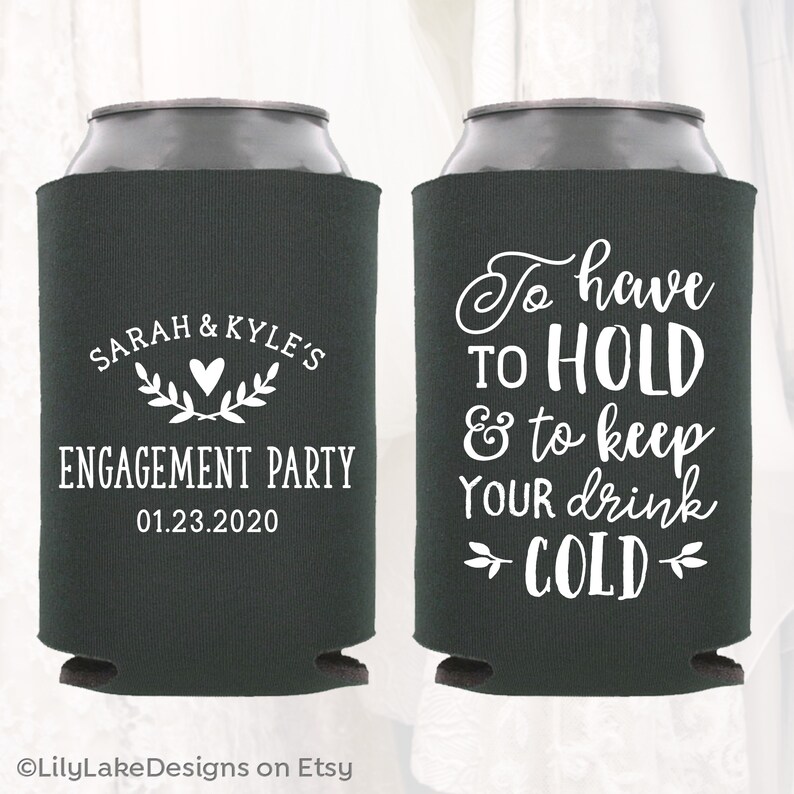 Personalized Wedding Favors Can Coolers Wedding Shower Etsy