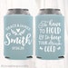 Personalized Wedding Favors, To Have To Hold To Keep Your Drink Cold, Customized Wedding Can Coolers, Monogram Insulators Beer Hugger, TH101 