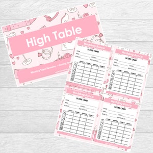 Wedding Bunco - Bridal Bunco Printables
