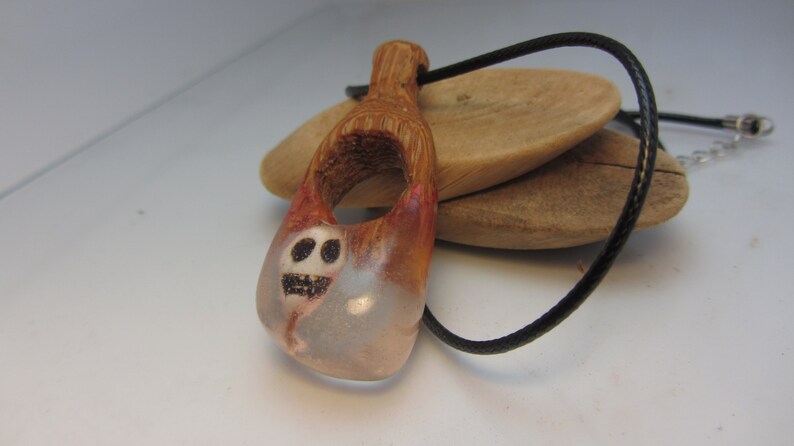 Handmade Secretwood Pendant Macabre