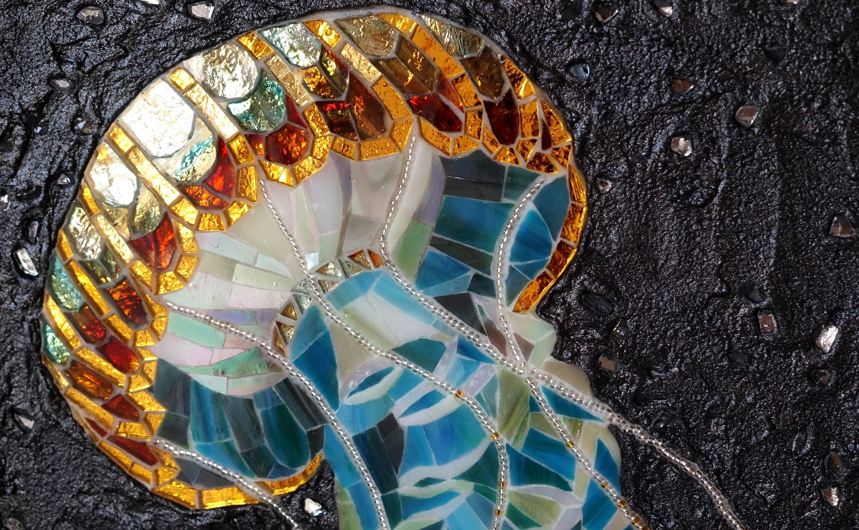 Jellyfish art Mosaic art Modern wall art Unique gift | Etsy