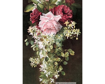 Summer Fragrance by Paul de Longpre Vintage Art Print