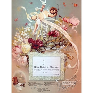 Certificado de matrimonio - Art Print