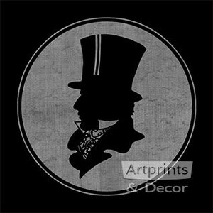 Gentleman - Vintage Silhouet - Art Print