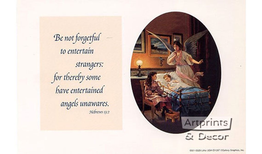 Be Not Forgetful to Entertain Strangers - Art Print - Etsy UK
