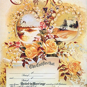 Heiratsurkunde