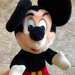 Vintage Walt Disney&#39;s Mickey Mouse Stuffed Animal, Vintage Mickey Mouse, Vintage Walt Disney&#39;s Plush Mickey Mouse, Vintage Mickey Mouse Toy