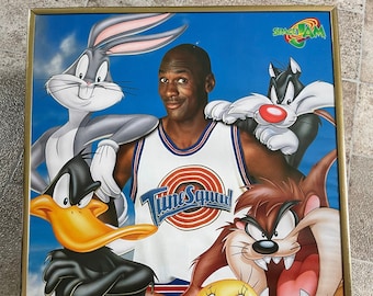 Space Jam 1996 Warner Bros Beach Towel Michael Jordan Tune Squad