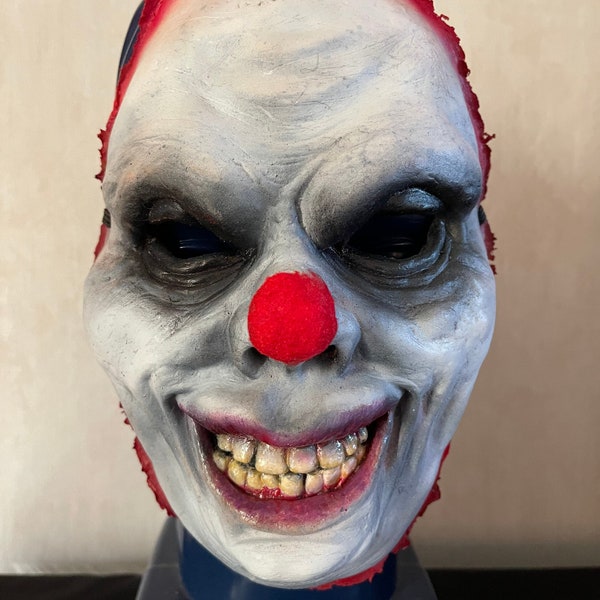 Custom Clown Mask, Burlap Mask, Custom Horror Mask, Scary Clown Mask, Latex Mask, Scary Mask, Clown Mask, Halloween Mask, Costume Mask