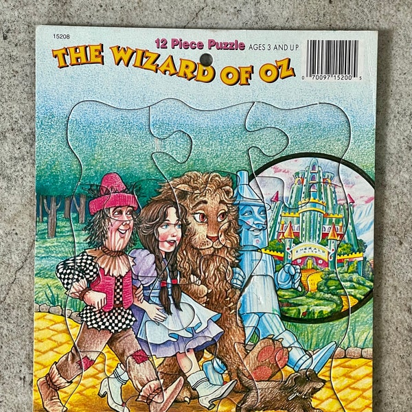 Vintage 1990's The Wizard of Oz Puzzle, Wizard Of Oz Puzzle, Vintage Wizard Of Oz, The Wizard Of Oz, Kids Wizard Of Oz, 1990's Wizard of Oz