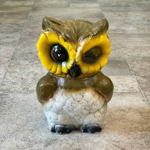 Vintage Owl Piggy Bank, Vintage Owl Coin Bank, Vintage Owl Bank Figurine, Vintage Owls, Vintage Coin Bank, Vintage Owl Piggy Bank