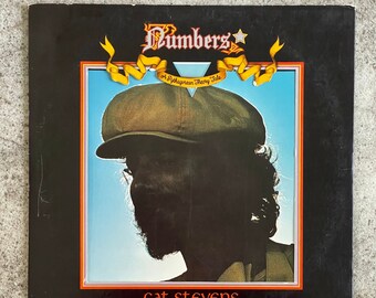 Vintage 1975 Cat Stevens Numbers Vinyl Record Album with Booklet
