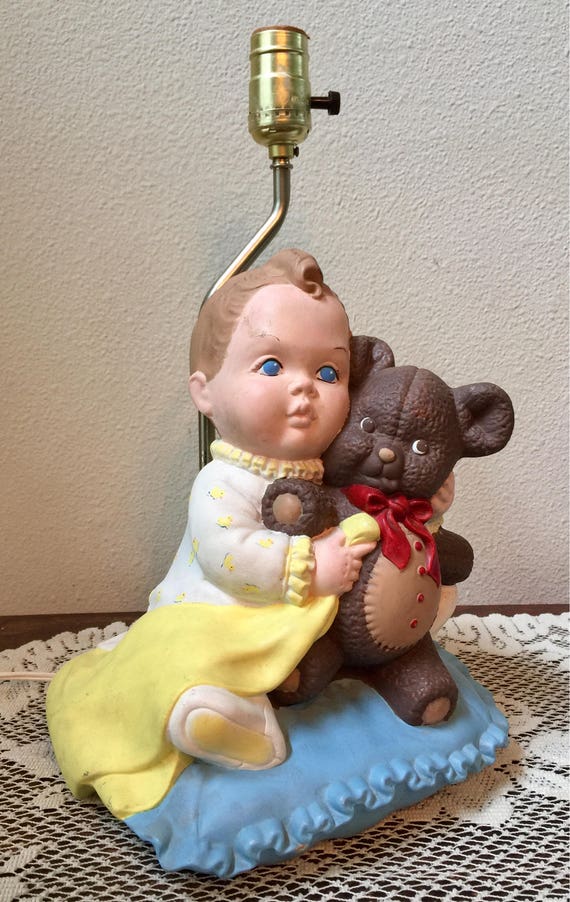 teddy bear lamp nursery