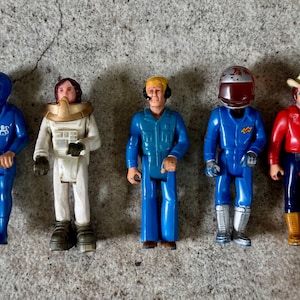 Five Vintage 1970s Fisher Price Action Figures – Mixed Condition