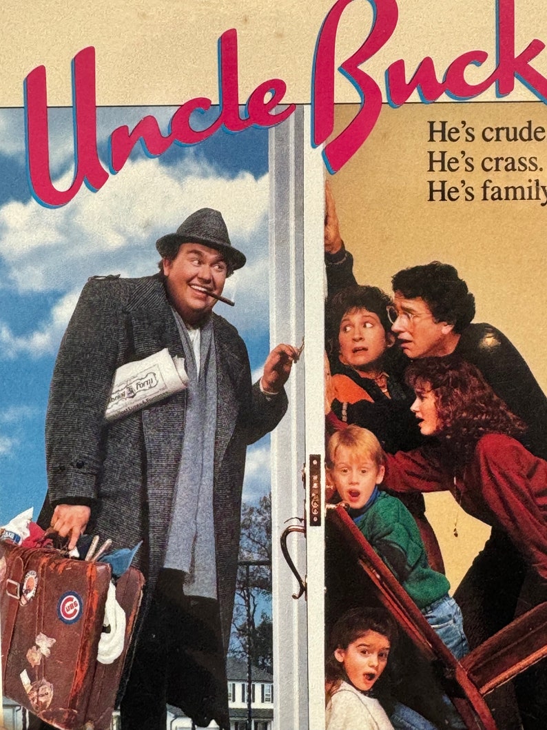 Sealed 1989 John Candy in Uncle Buck VHS Tape a John Hughes Film, Vintage Uncle Buck vhs, Uncle Buck vhs Movie, Uncle Buck John Candy vhs image 3