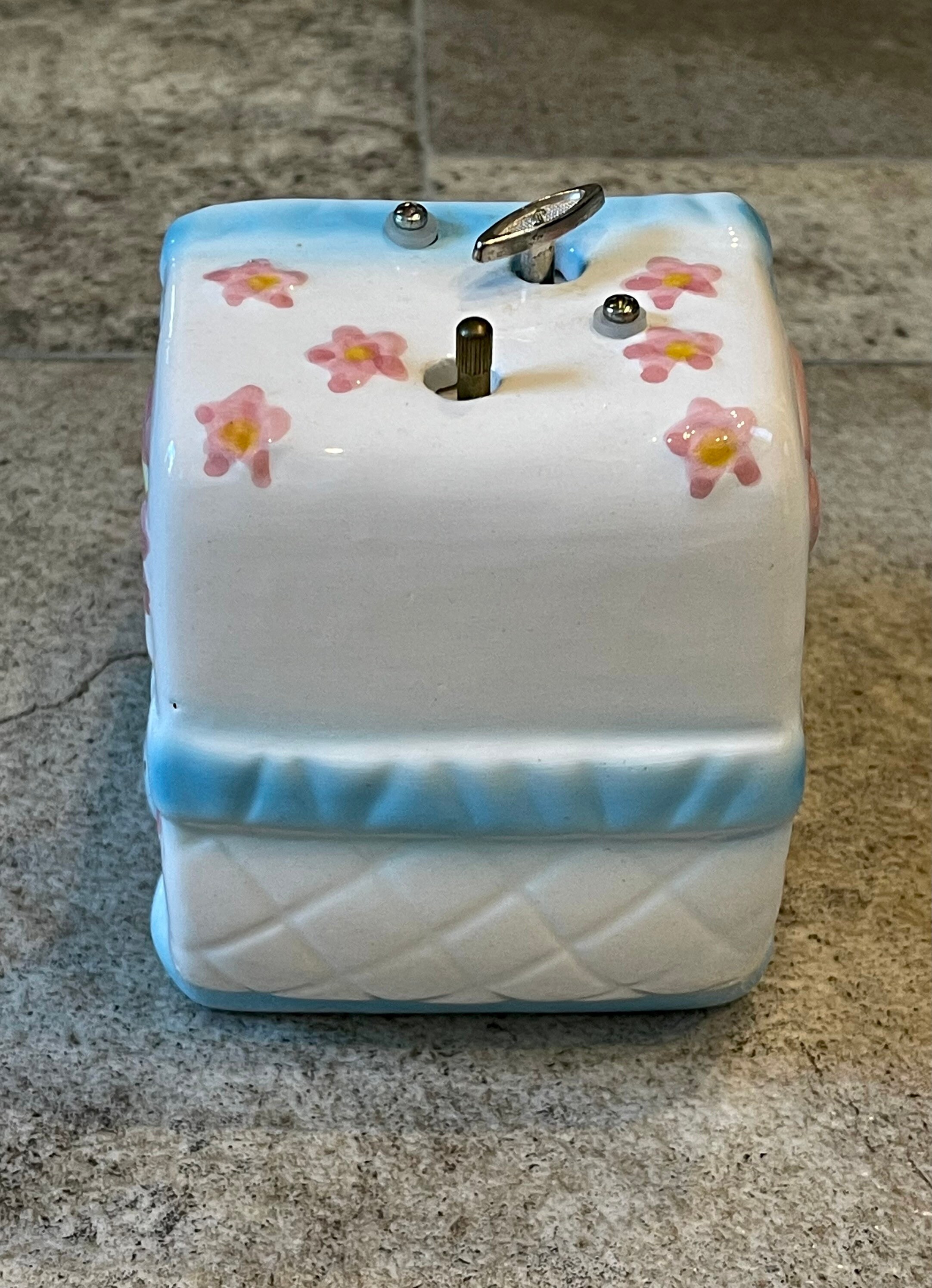 Vintage Music Box Boy/girl Baby Carriage Planter Vintage Etsy