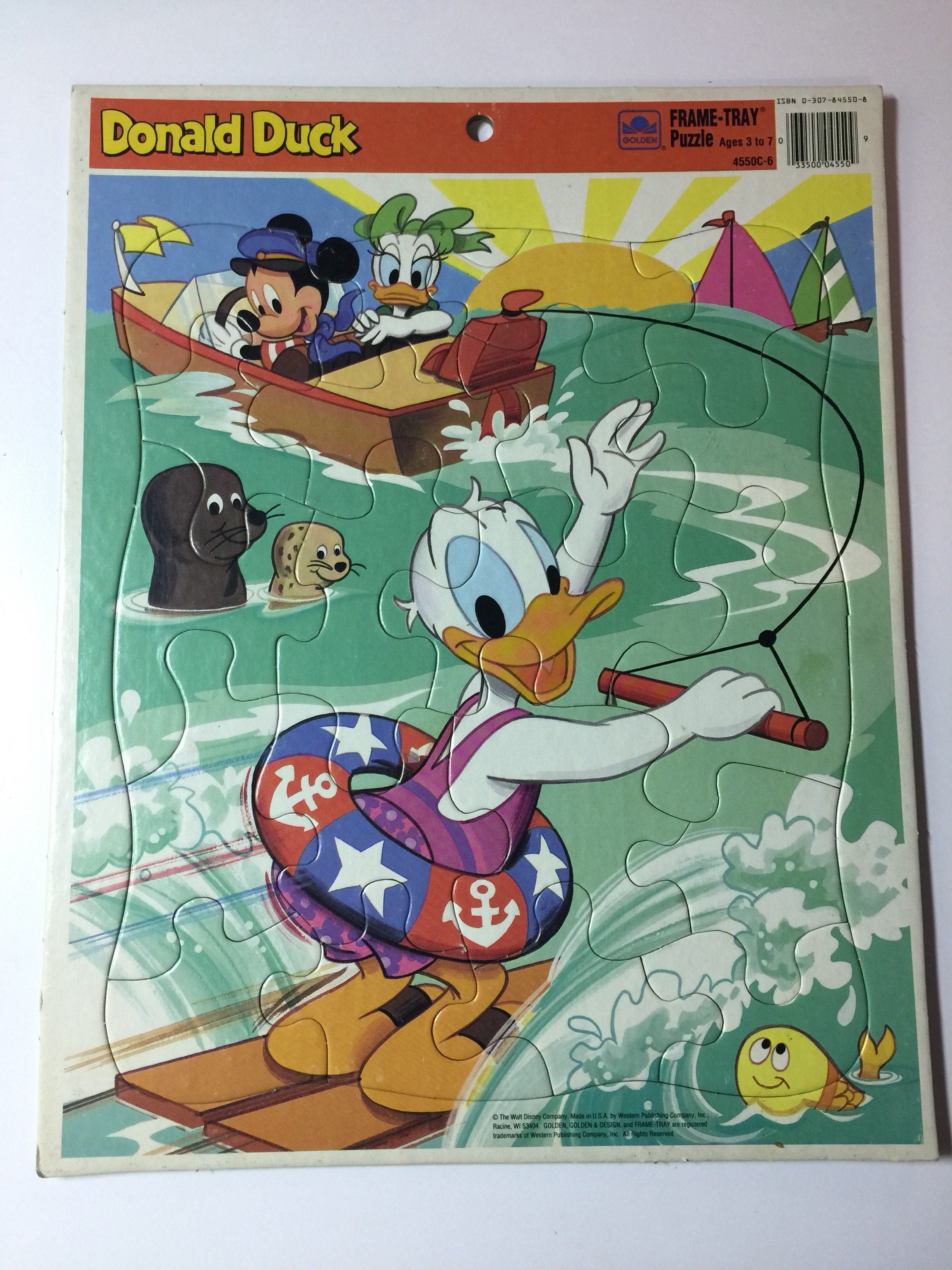 Golden Frame Puzzle Donald Duck Kids 50