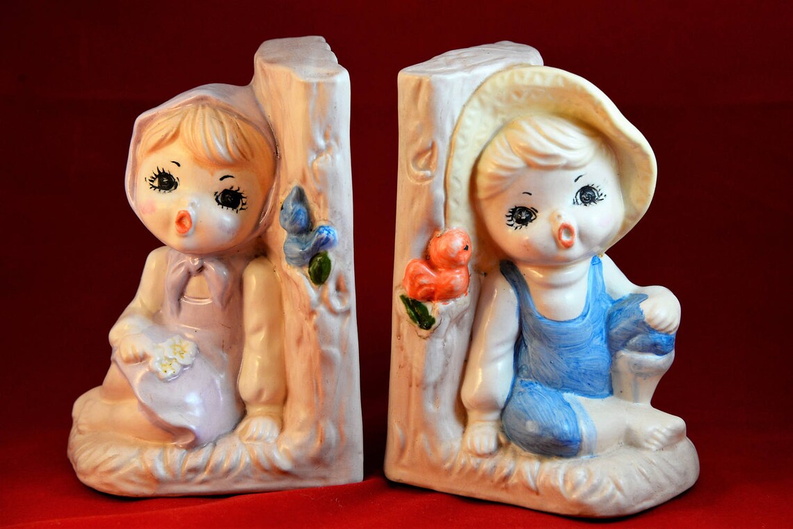 Cute Bookends Boy Girl Bookends Baby Room Bookends Kid Room Etsy