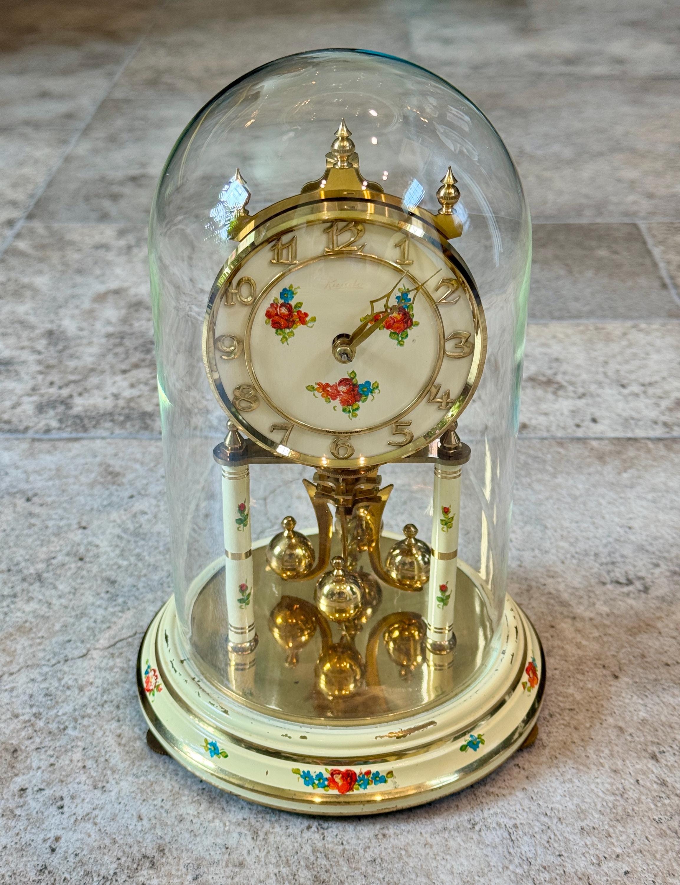 Anniversary Clocks in Glass Dome - Etsy