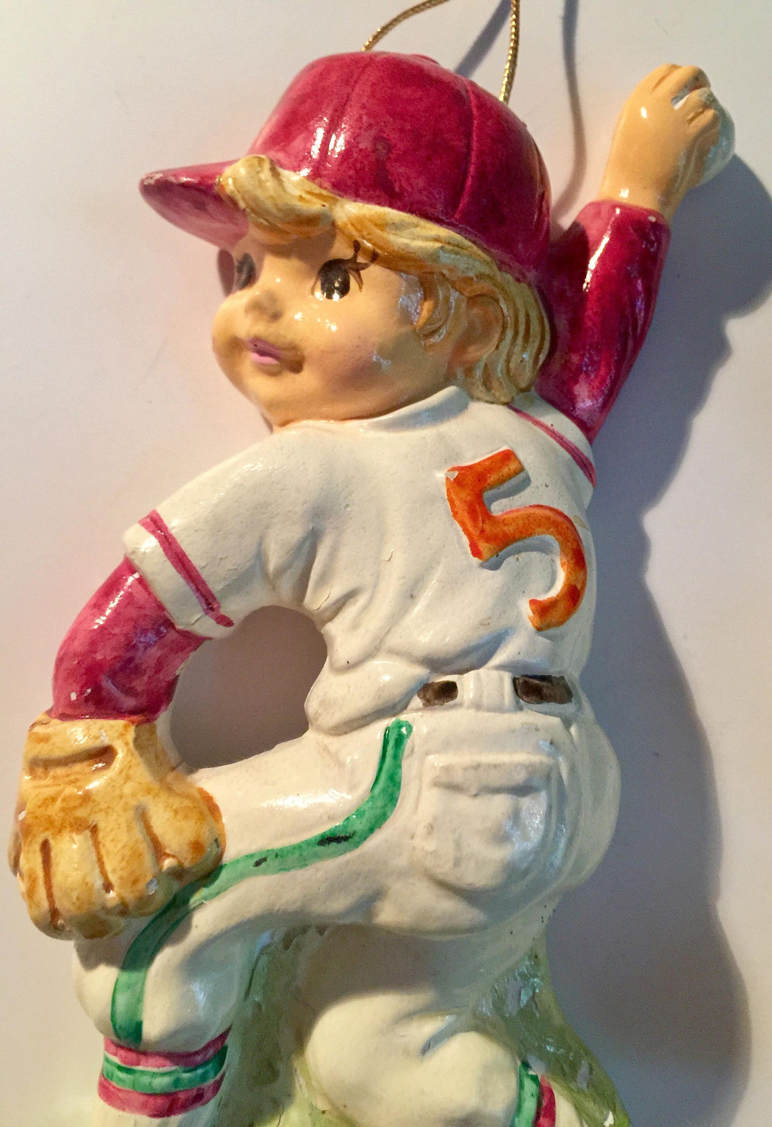 Baseball Statue Baseball Figurines Ceramic Baseball Etsy