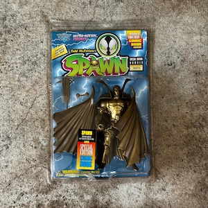 Vintage 1995 Todd McFarlane&#39;s Spawn Poseable Action Figure plus Special Edition Comic Book, Vintage Spawn Action Figures, Spawn Toys