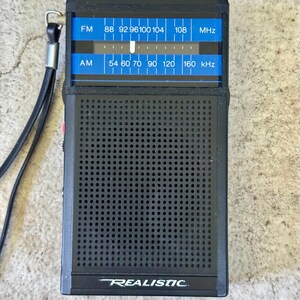 Vintage Realistic AM/FM Pocket Radio – Works Great With Wrist Strap - Etsy