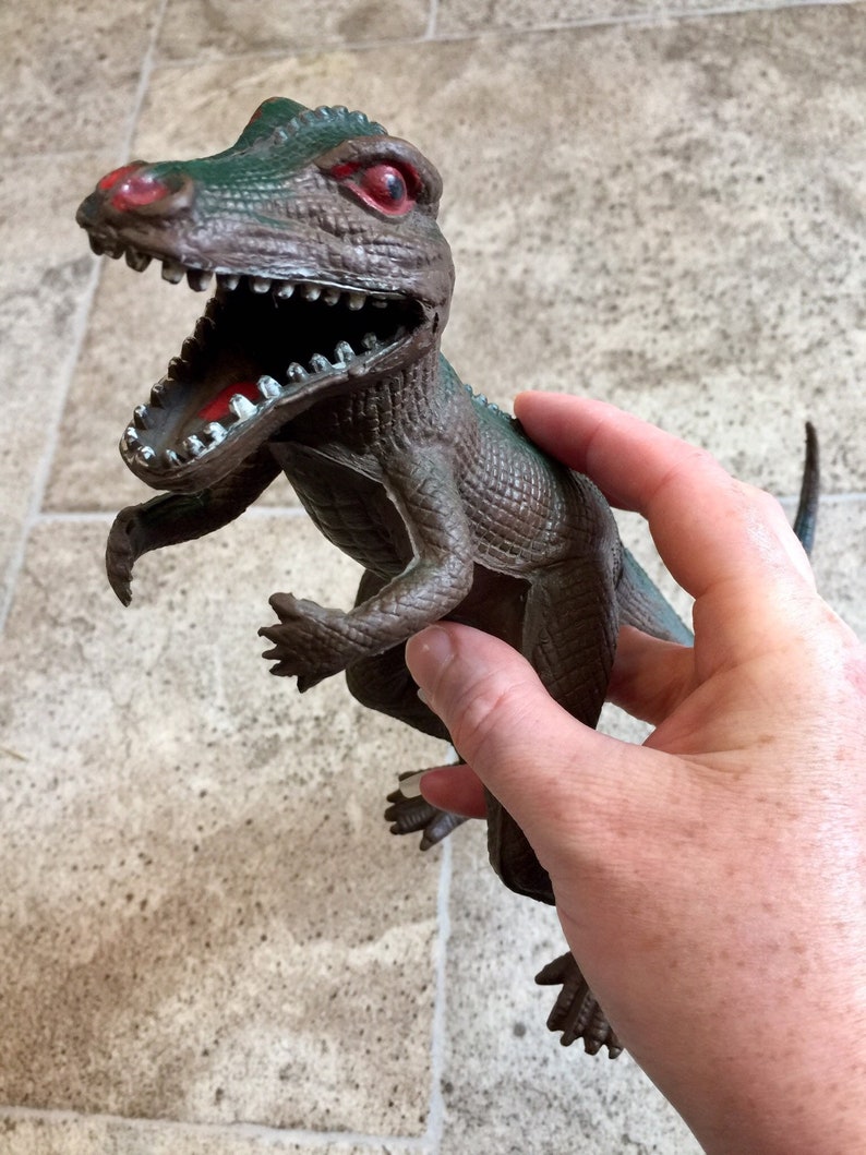 Rubber Dinosaur Plastic Dinosaur Toy Prehistoric Toy | Etsy