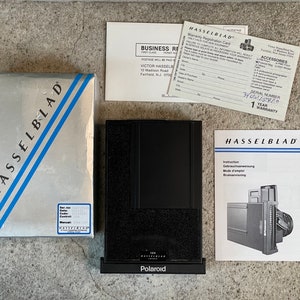 Vintage 1985 Hasselblad 30198 Magazine 100 for Polaroid Film, Hasselblad Polaroid, 1980&#39;s Hasselblad, Vintage Hasselblad, Hasselblad Film