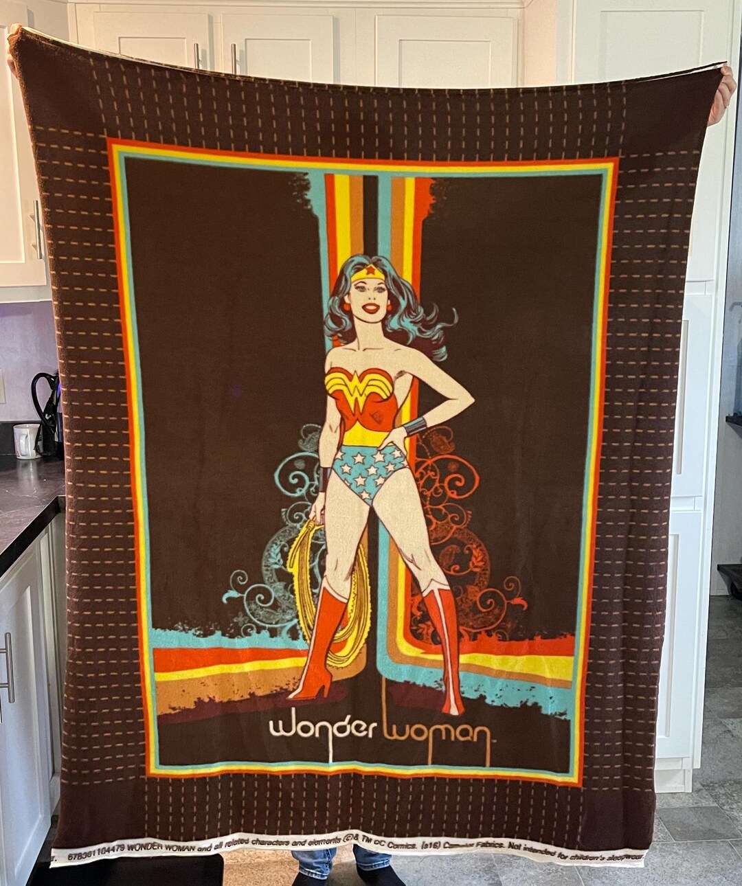 Wonder Woman Fleece Baby Blanket 30"x40" - Ultrasoft Licensed Superhero Blanket For Infants & Toddlers