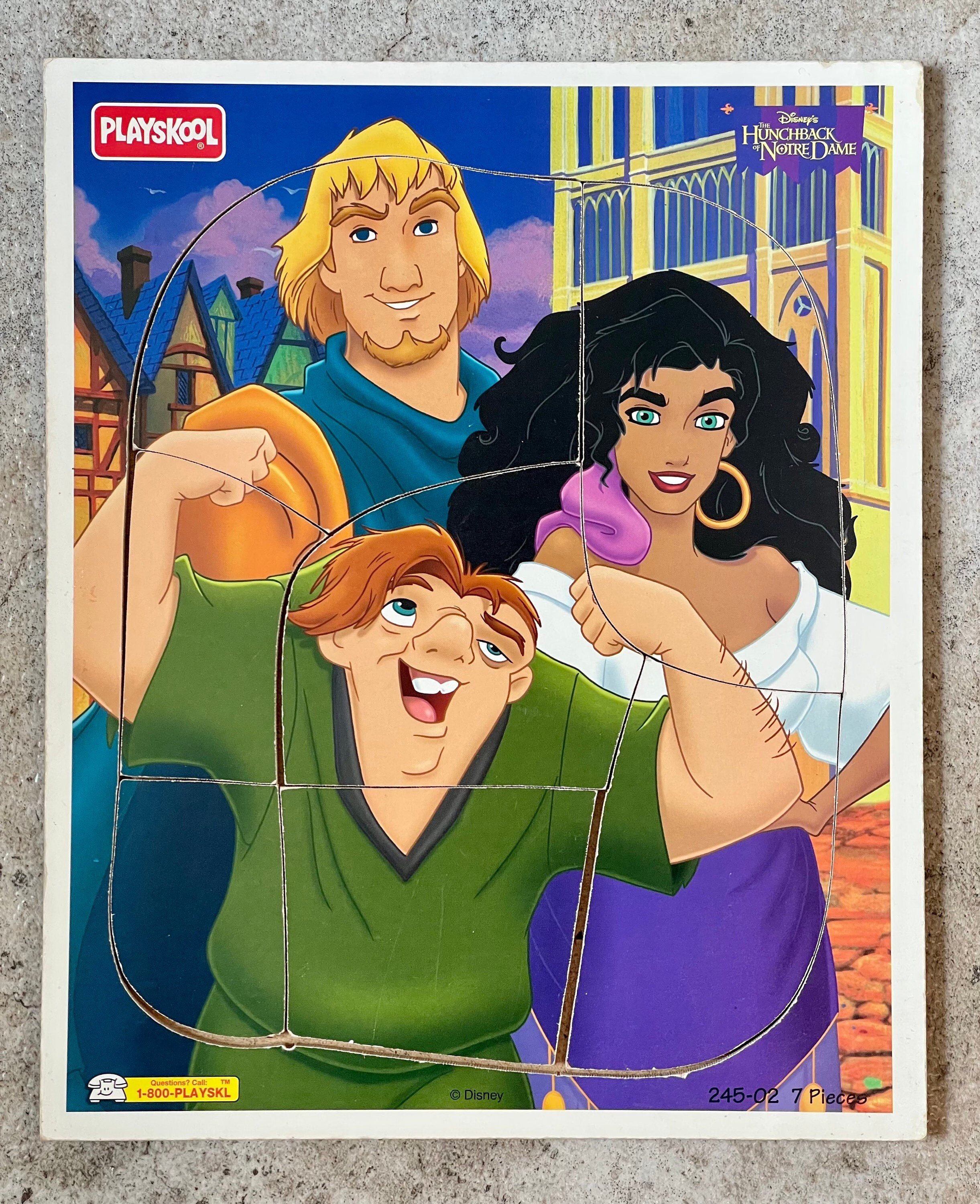 Vintage Walt Disney's Hunchback of Notre Dame Frame Tray Etsy