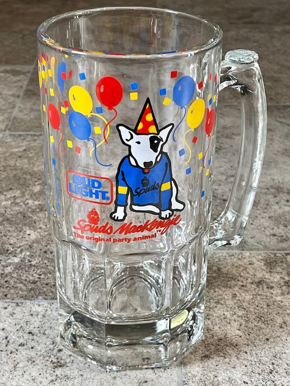 Vintage 1980s Bud Light Spuds Mackenzie Beer Stein | Original