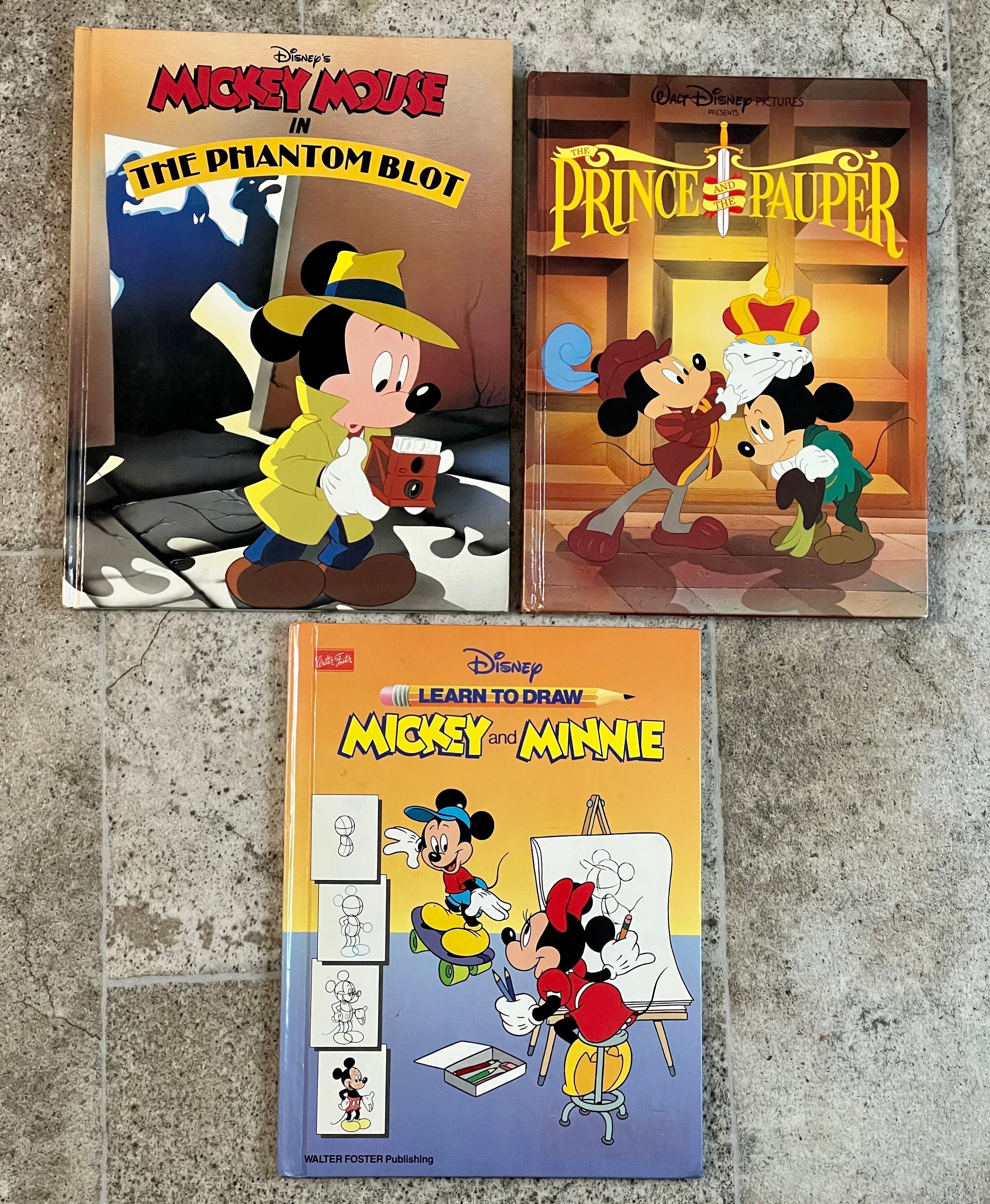 Vintage Walt Disney's Mickey Mouse and Minnie 