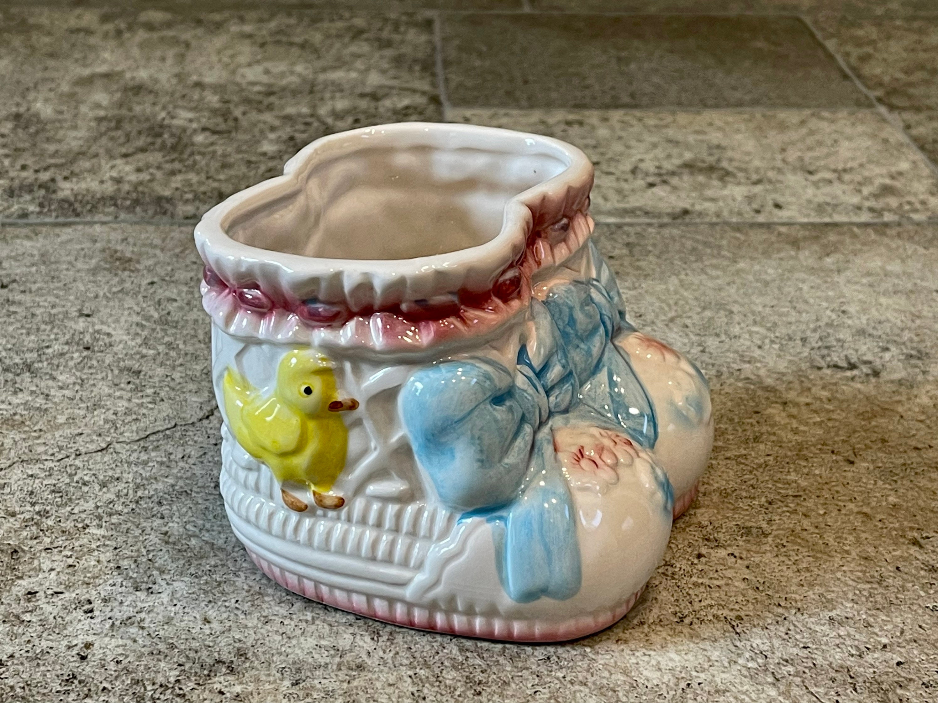 Ceramic baby booties deals
