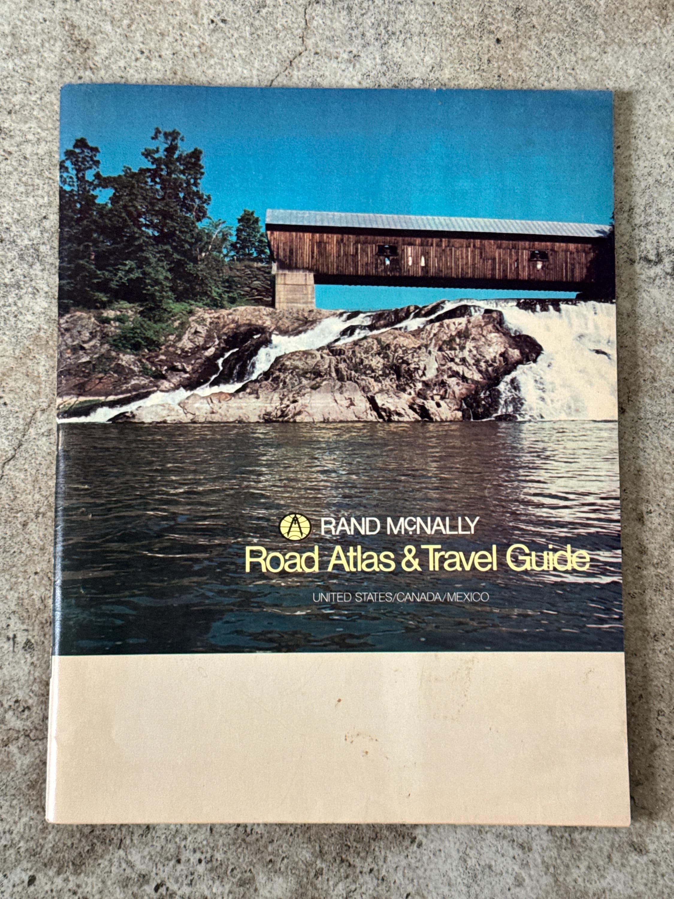 Vintage 1978 Rand Mcnally Road Atlas & Travel Guide USA Canada