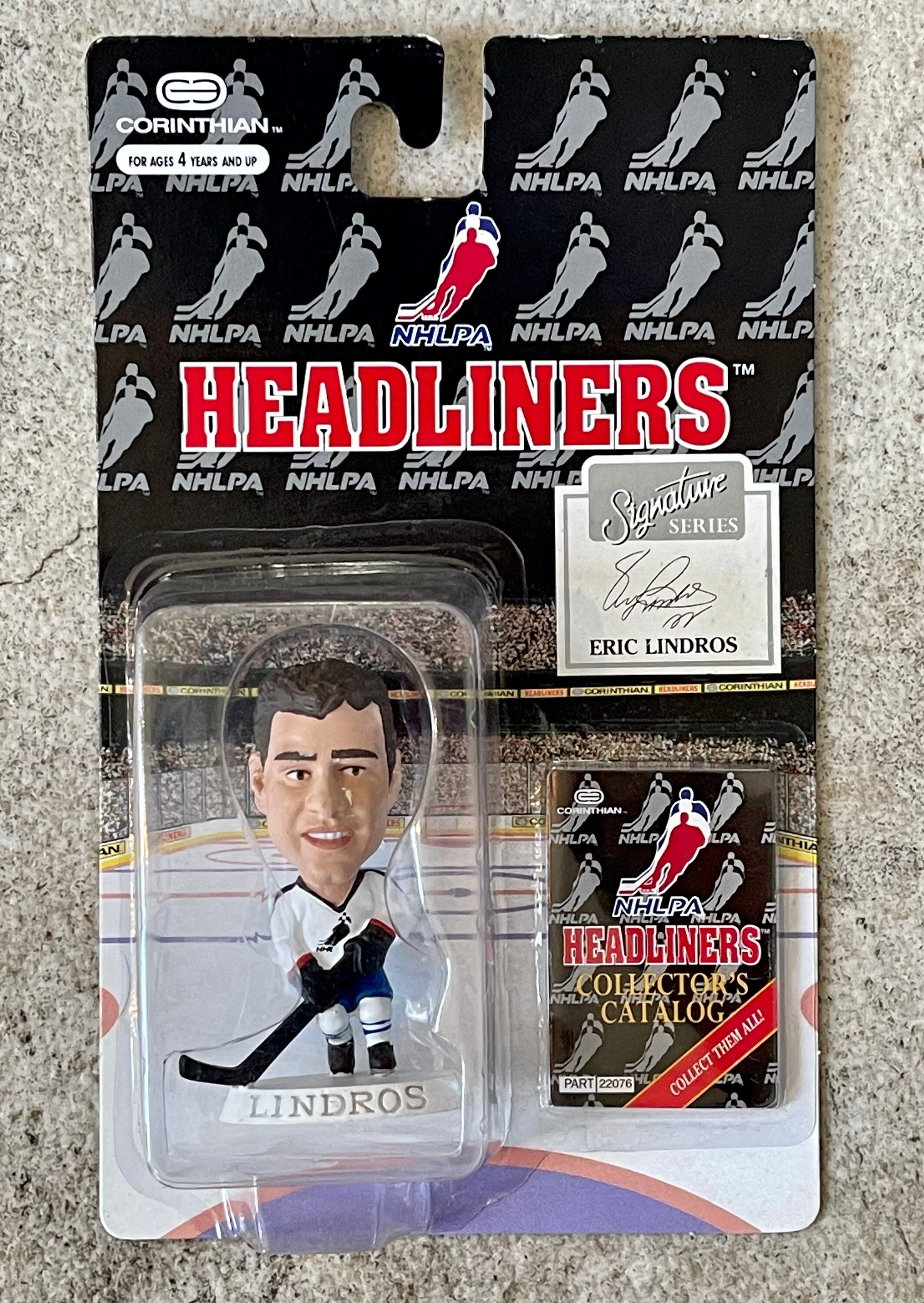 Vintage NHLPA 1996 Headliners Signature Series Eric Lindros Action