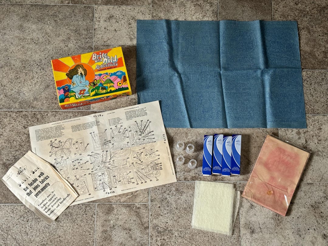 Artex Kit Vintage 1970s Artex Brite and Wild Reflections Fashion Paint Kit • Iron ...