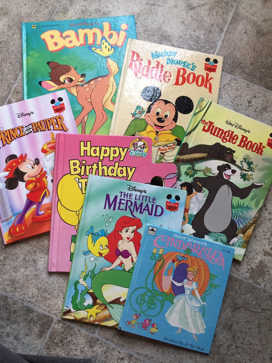 Vintage Walt Disney Childrens Books 1970's Disney Book Etsy