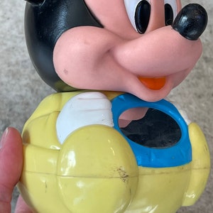 Vintage Walt Disney's Mickey Mouse Roly Poly Toy, Old Mickey Mouse Toy ...