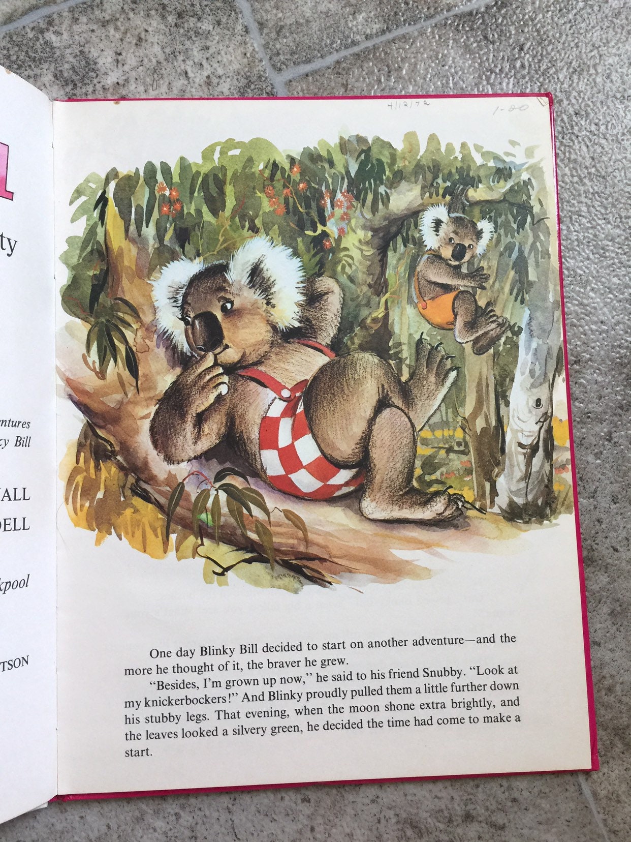 Blinky Bill Book Blinky Bill Vtg Hardcover Book Vtg | Etsy