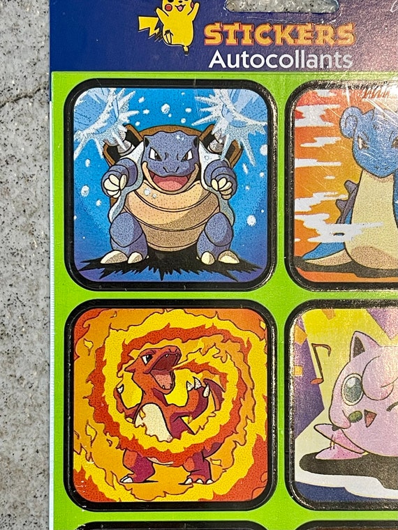 ポケモンシール　Gotta Stamp'em All ステッカーシート Vintage 1998 Pokémon Gotta Catch 'em All Stickers • Nintendo