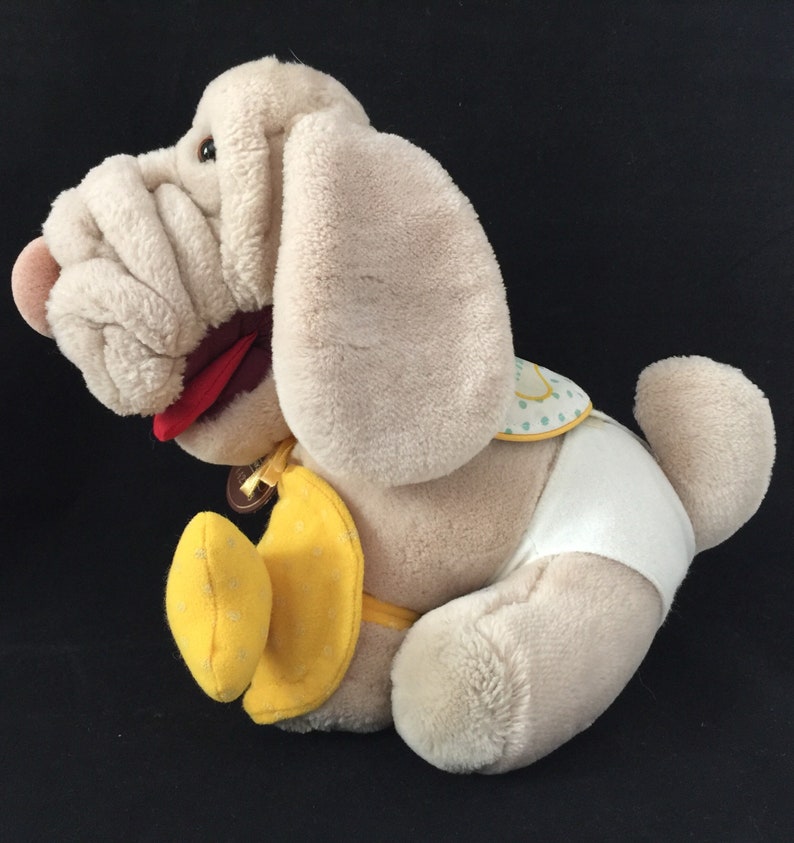 original wrinkles dog puppet