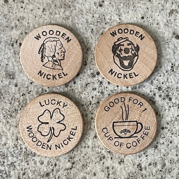 Wooden Nickels - Etsy