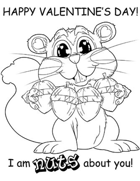 Download Animal Happy Valentines Valentines Day Coloring Pages For ...
