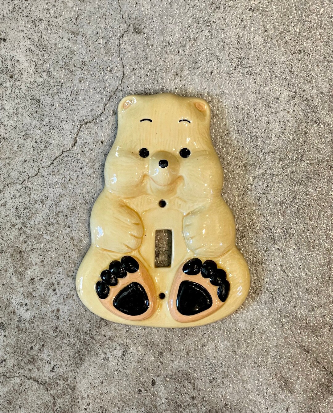 Vintage Bear Switch Plate, Vintage Bear Switch Cover, Vintage Bear