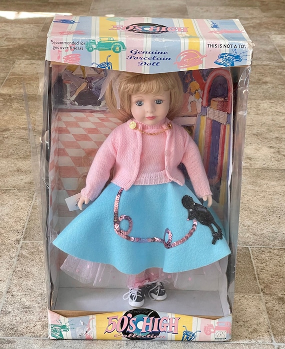 Vintage 1998 Fifties High Collection Porcelain Doll • 18” Bendable