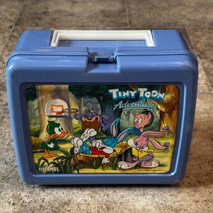 Vintage 1990 Warner Bros. Tiny Toons Adventures Lunchbox WITHOUT Thermos, Vintage Tiny Toons Adventures Lunchbox, Tiny Toons Adventures