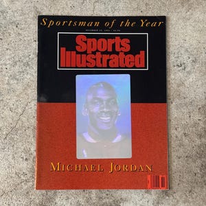 Vintage December, 23rd, 1991 Sportsman of the Year Sports Illustrated Michael Jordan Magazine, Vintage Michael Jordan Sports Illustrated
