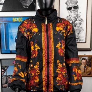 90s Floral Windbreaker - Etsy